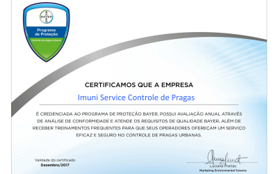 Programa de Proteção Bayer – Imuni Service Certificada Mais Uma Vez